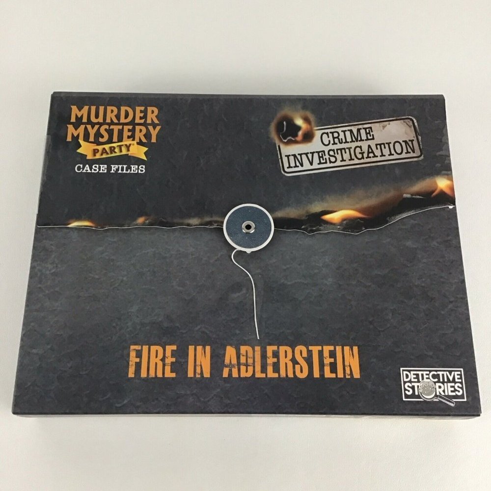 Murder Mystery Party Game Case Files Crime Investigation Fire In Adlerstein New
